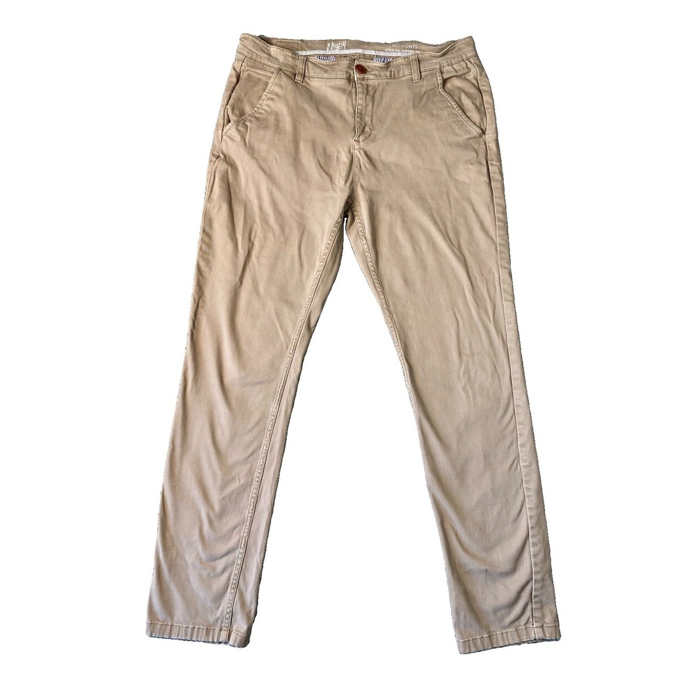Mugsy Men's Belmonts Tan Chino Pants Men's 36x34 Performance Stretch